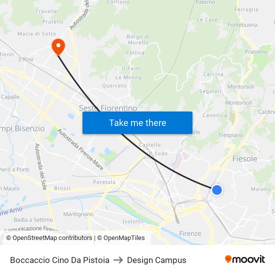 Boccaccio Cino Da Pistoia to Design Campus map