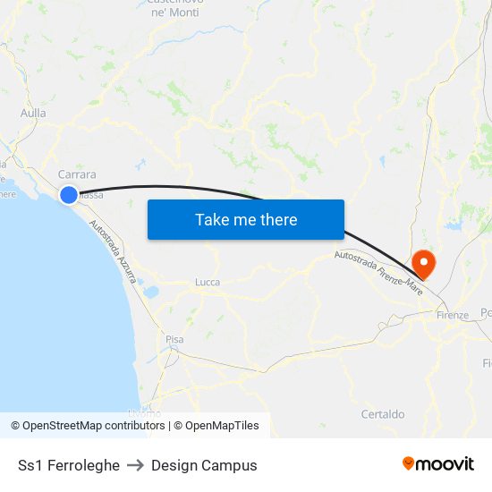 Ss1 Ferroleghe to Design Campus map