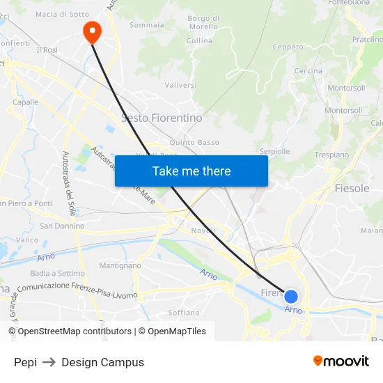 Pepi to Design Campus map