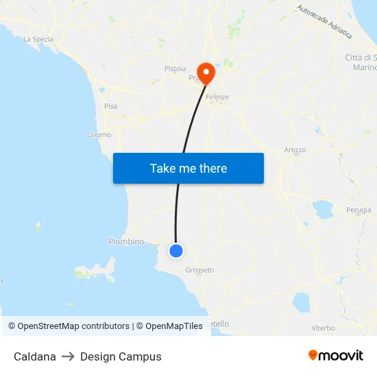 Caldana to Design Campus map