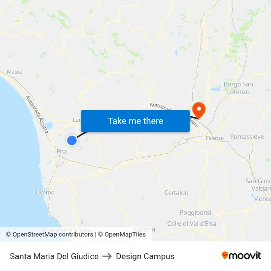 Santa Maria Del Giudice to Design Campus map