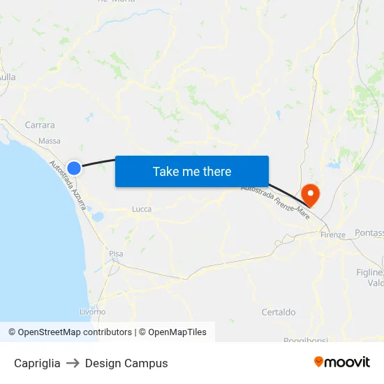 Capriglia to Design Campus map