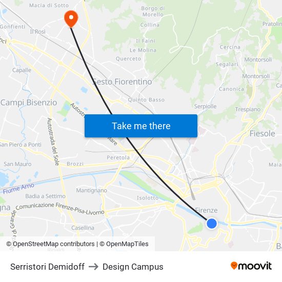 Serristori Demidoff to Design Campus map