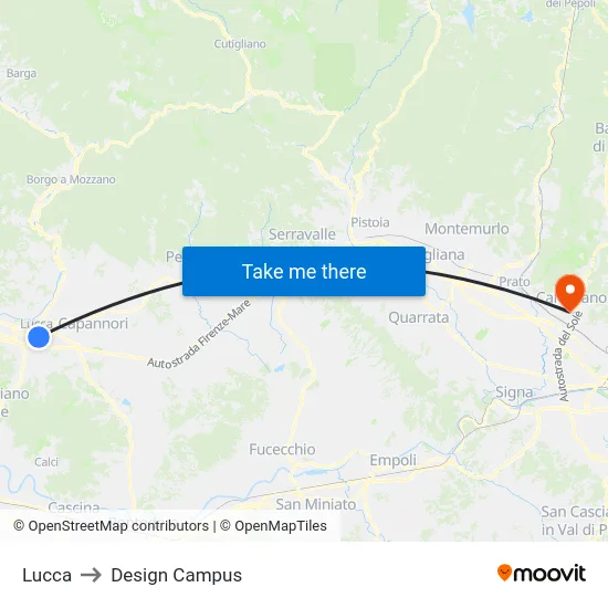 Lucca to Design Campus map