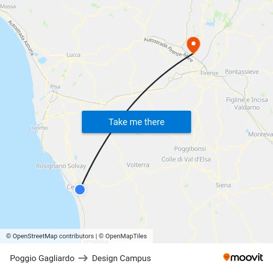 Poggio Gagliardo to Design Campus map