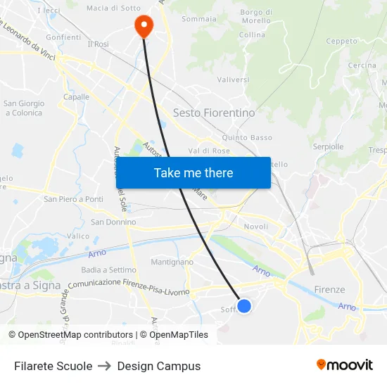 Filarete Schools to Design Campus map