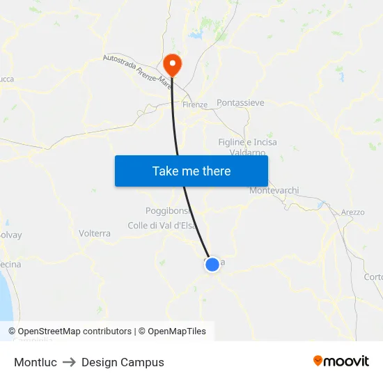 Montluc to Design Campus map