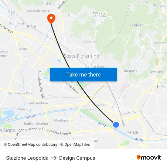 Leopolda Station to Design Campus map