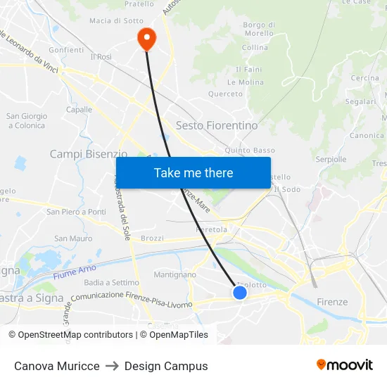 Canova Muricce to Design Campus map