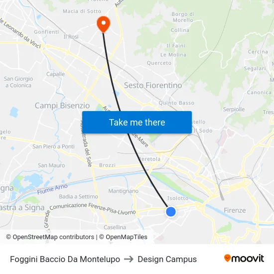 Foggini Baccio Da Montelupo to Design Campus map