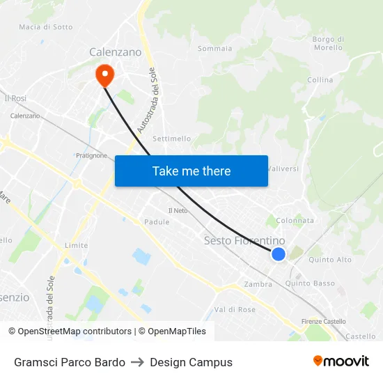 Gramsci Bardo Park to Design Campus map