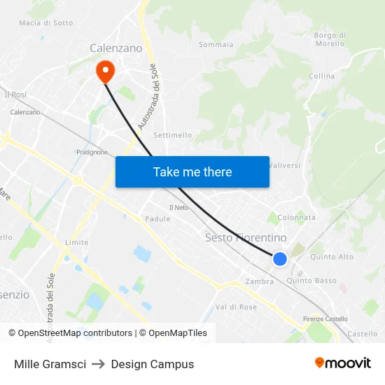 Mille Gramsci to Design Campus map