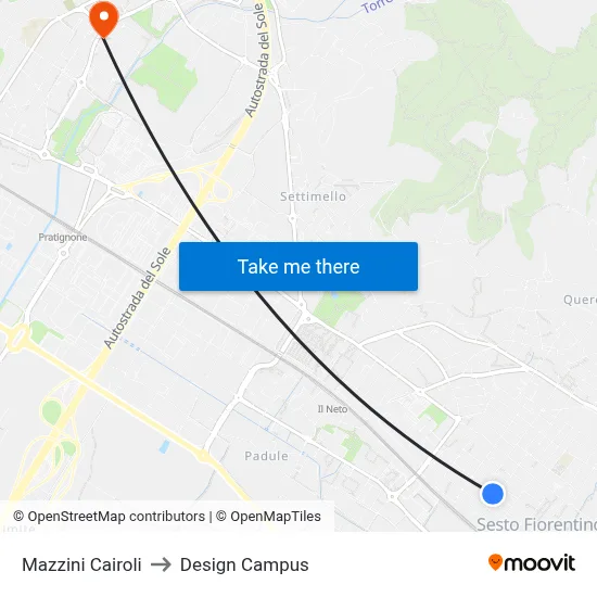Mazzini Cairoli to Design Campus map