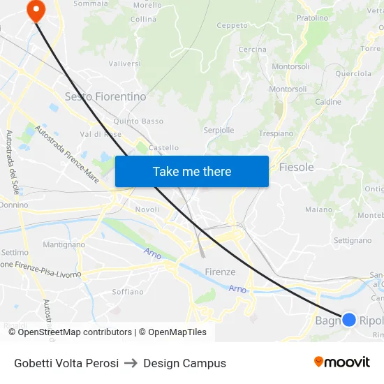 Gobetti Volta Perosi to Design Campus map