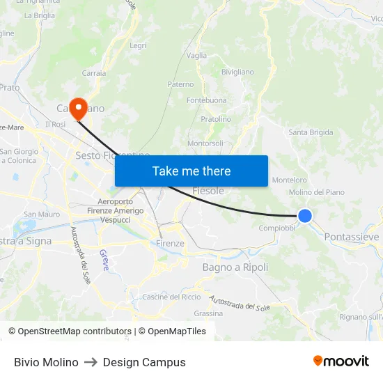 Molino Junction to Design Campus map