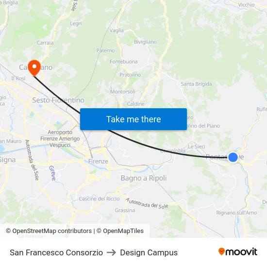 San Francesco Consorzio to Design Campus map