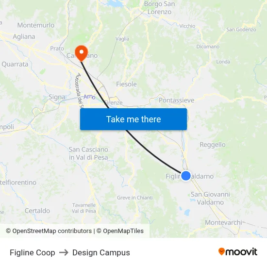 Figline Coop to Design Campus map