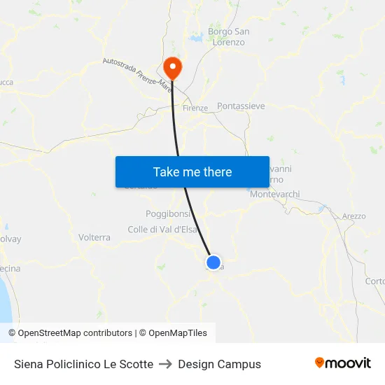 Siena Le Scotte Hospital to Design Campus map