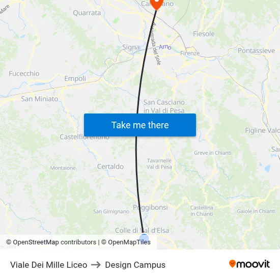 Viale Dei Mille High School to Design Campus map