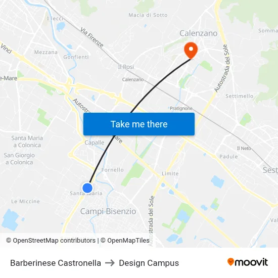 Barberinese Castronella to Design Campus map