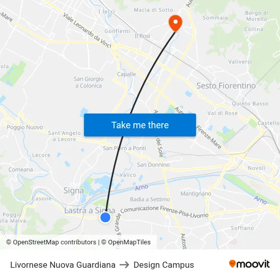 New Livornese Guardiana to Design Campus map