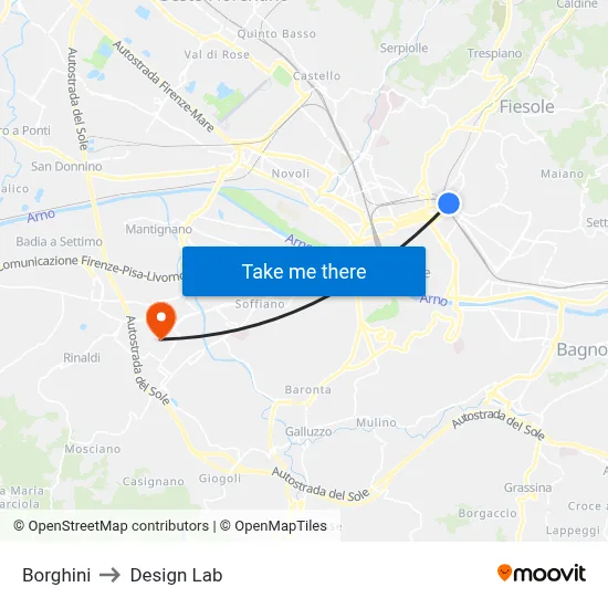Borghini to Design Lab map