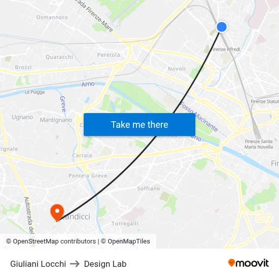 Giuliani Locchi to Design Lab map