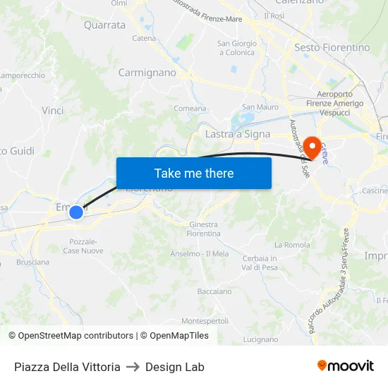 Victory Square to Design Lab map