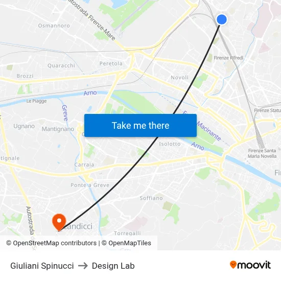 Giuliani Spinucci to Design Lab map