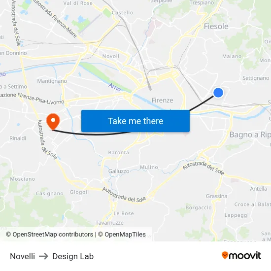 Novelli to Design Lab map