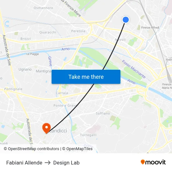 Fabiani Allende to Design Lab map