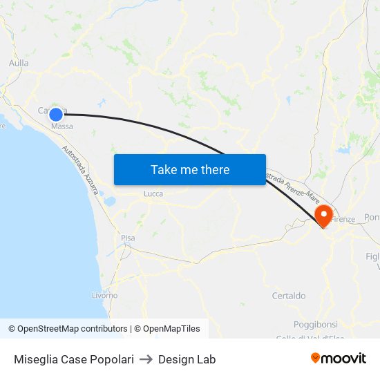 Miseglia Case Popolari to Design Lab map