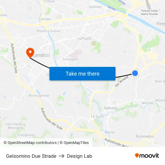 Gelsomino Two Roads to Design Lab map