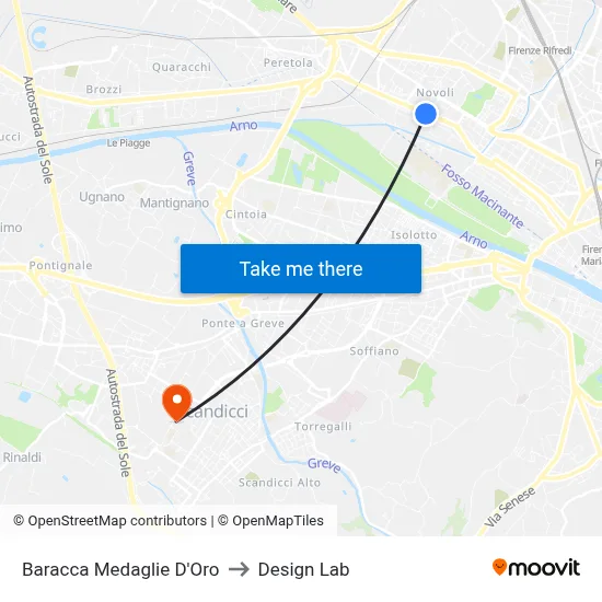 Baracca Gold Medals to Design Lab map