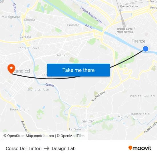 Dyers Course to Design Lab map