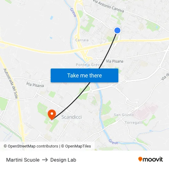 Martini Schools to Design Lab map