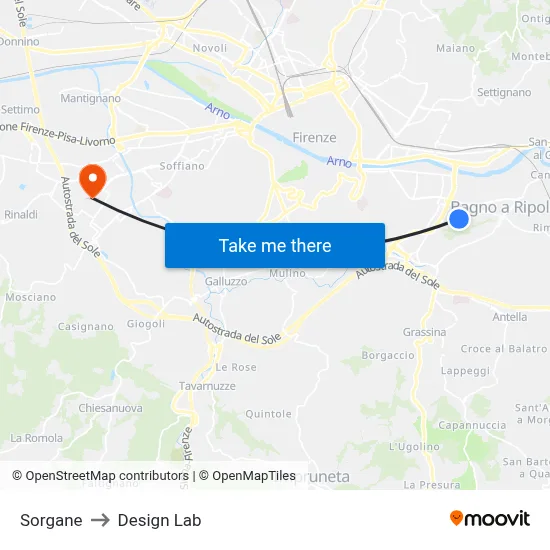 Sorgane to Design Lab map