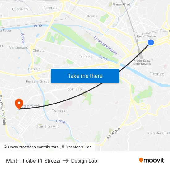 Foibe Martyrs T1 Strozzi to Design Lab map