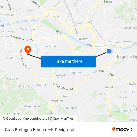 Great Britain Erbosa to Design Lab map