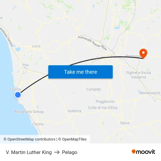V. Martin Luther King to Pelago map