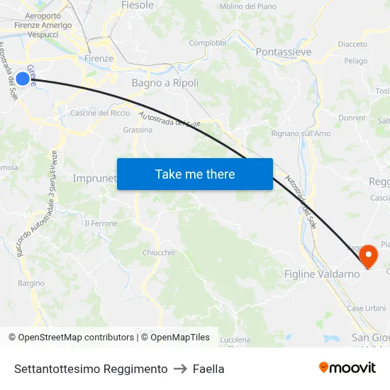 78th Regiment to Faella map