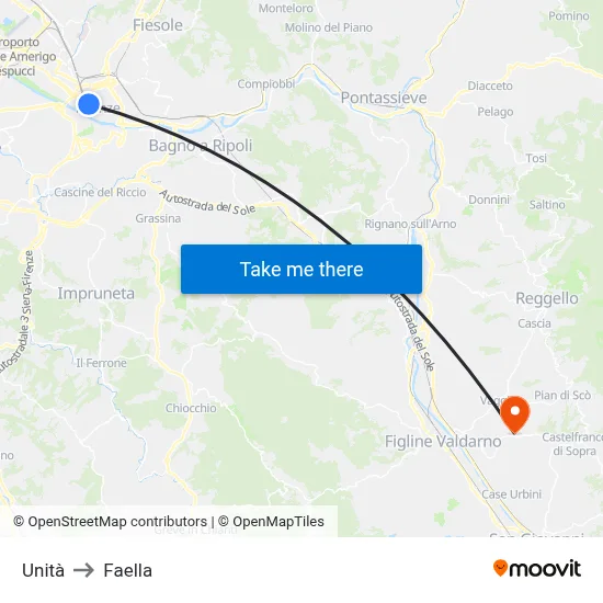Unit to Faella map