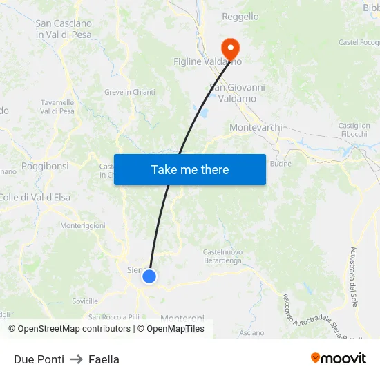 Two Bridges to Faella map