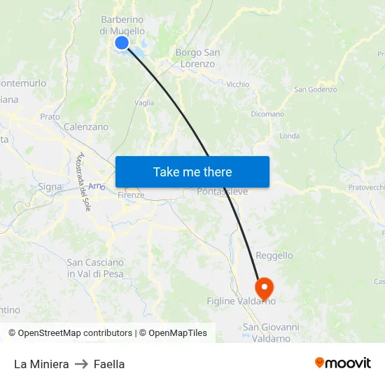 The Mine to Faella map