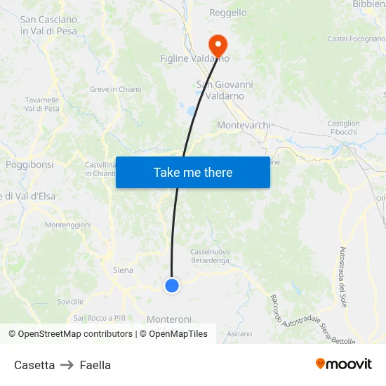 Little House to Faella map