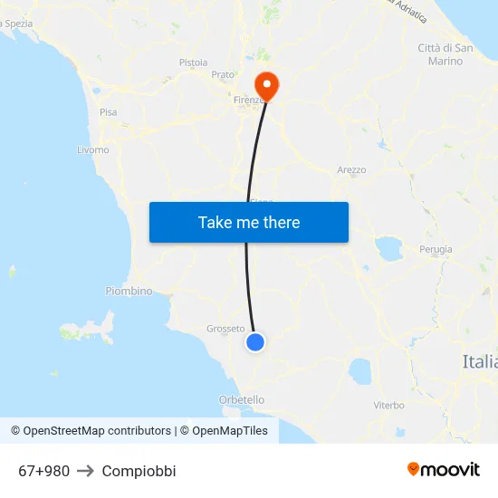 67+980 to Compiobbi map