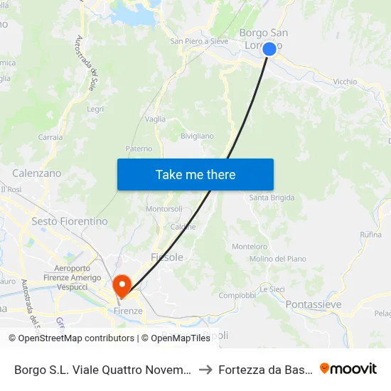 Borgo S.L. November Fourth Avenue to Fortress da Basso map