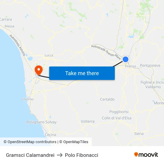Gramsci Calamandrei to Fibonacci Pole map