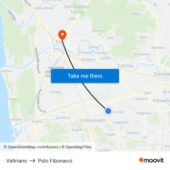 Valtriano to Polo Fibonacci map