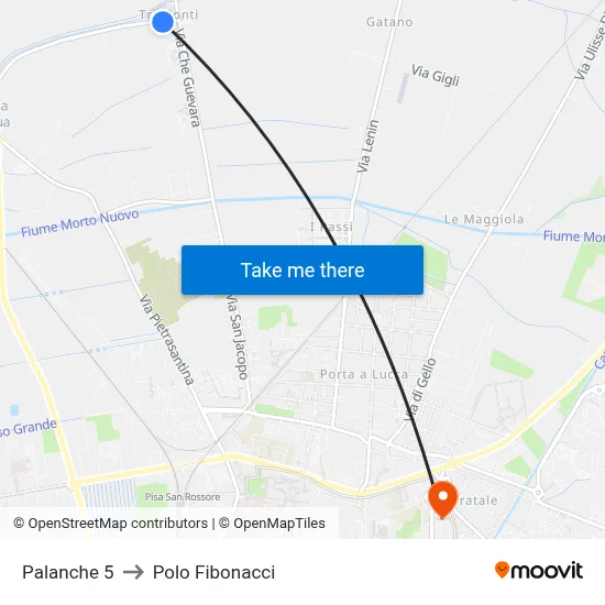 Palanche 5 to Fibonacci Pole map